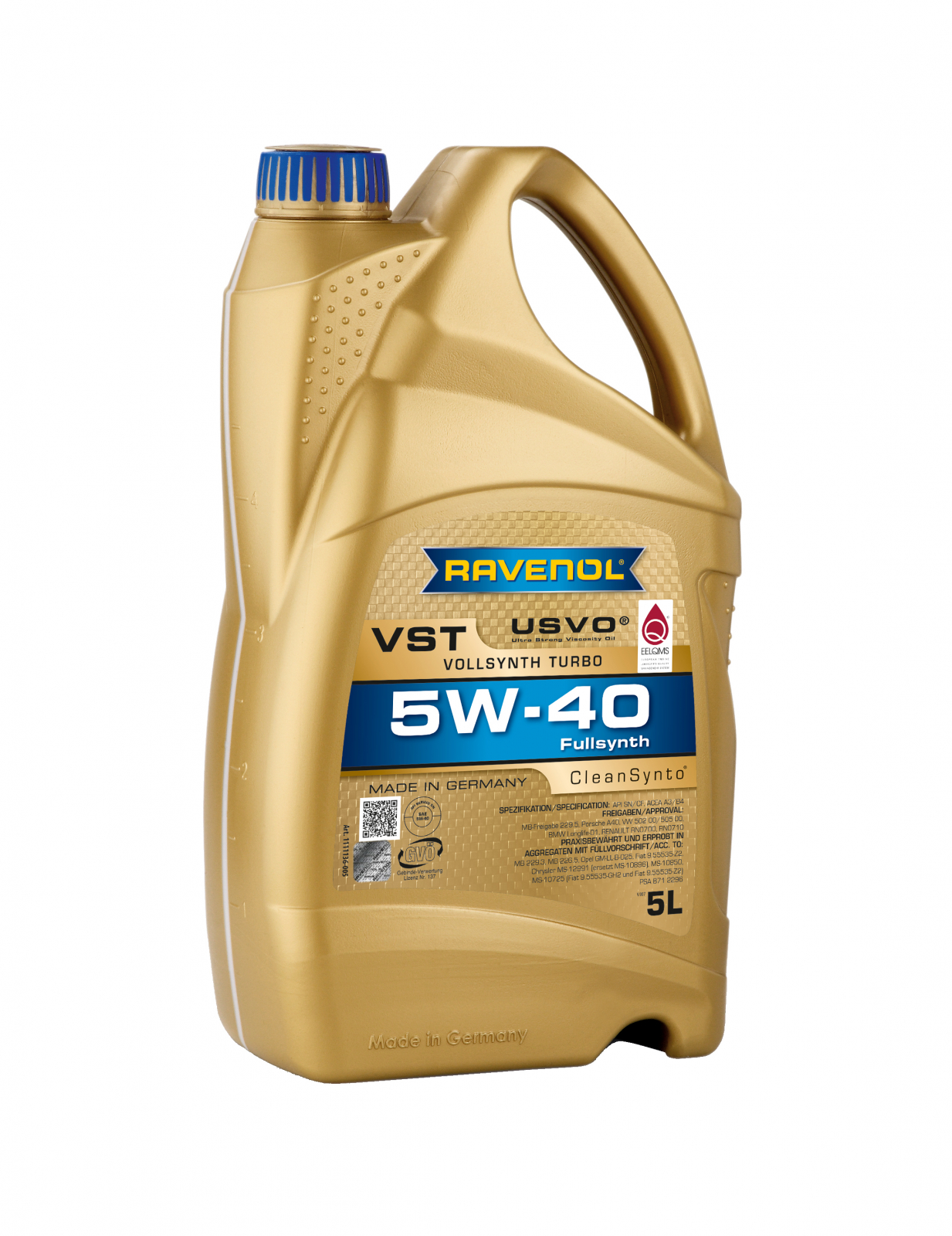 Ulei motor Ravenol VST SAE 5W-40 5L, sintetic PAO