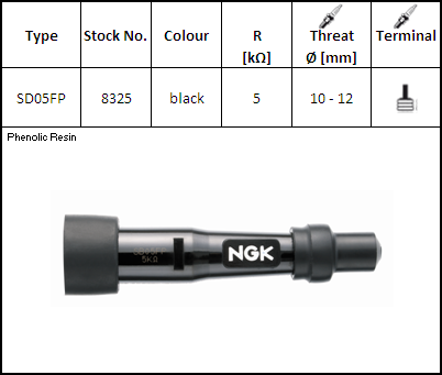 Pipa Bachelita NGK SD05FP | Fiabilitate