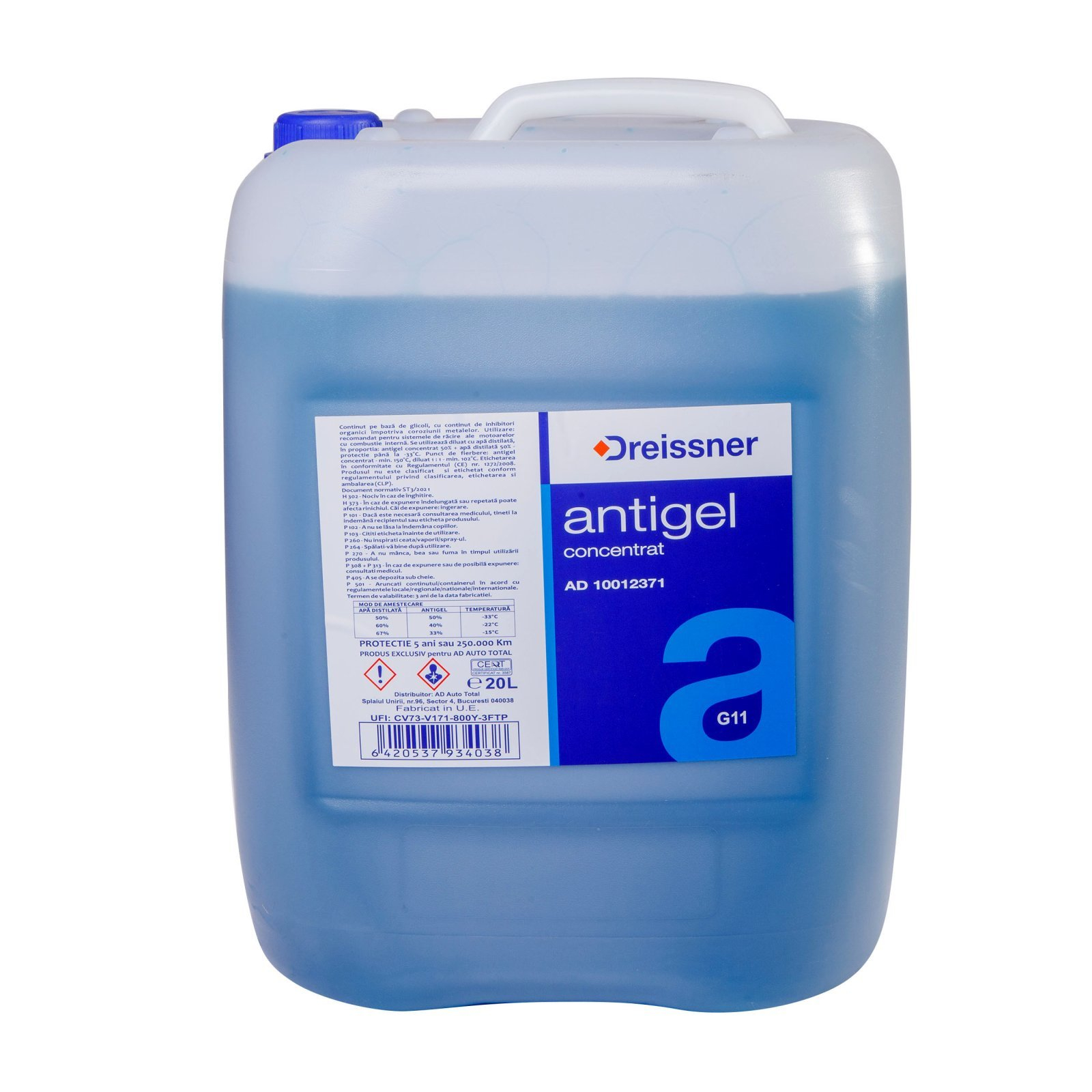 Antigel Dreissner G11 20L - Protecție Superioară