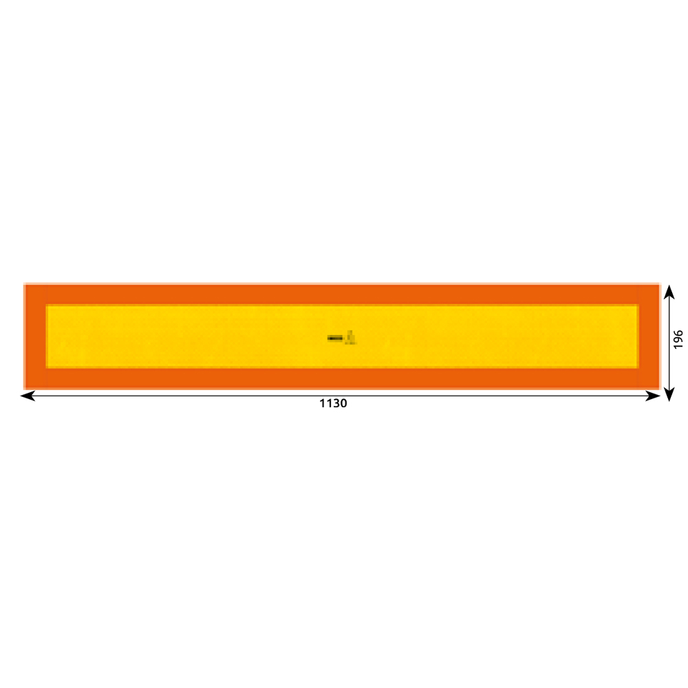 Placa reflectorizanta fluorescenta Hico 1130x196 mm
