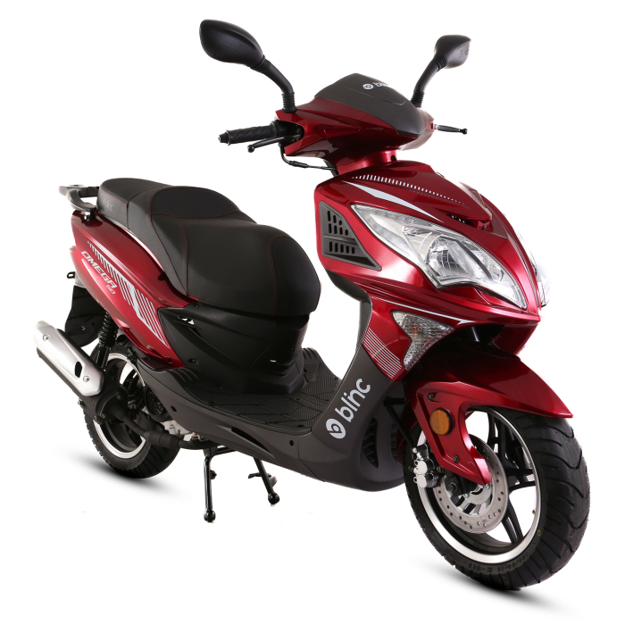 Scuter Blinc Omega 50cc Negru-Rosu, 3.26 CP