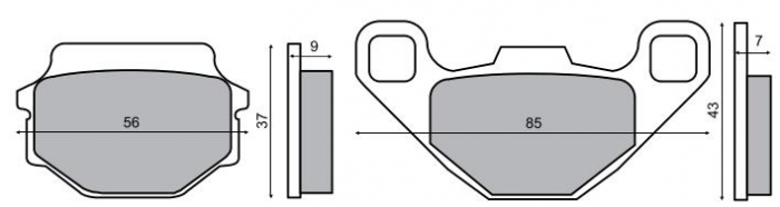 Placute Frana Malaguti F10 Olympia