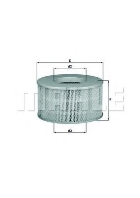 Filtru Aer Mahle LX 1641 Protecție Motor