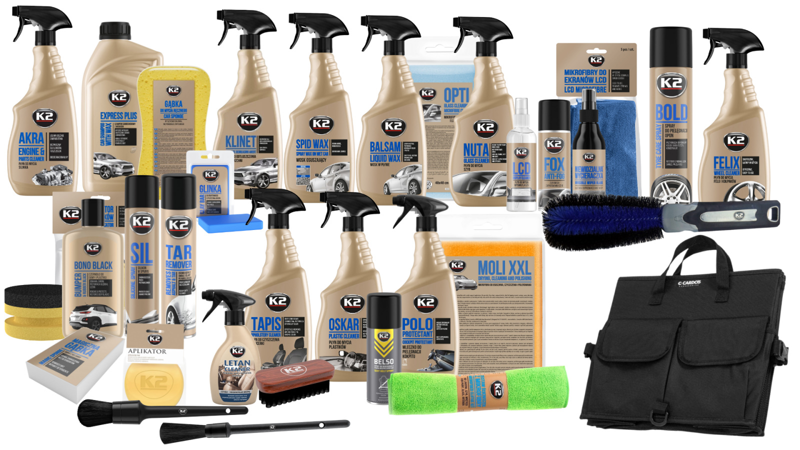 Mega Kit Detailing Auto K2 - Interior, Exterior si Motor