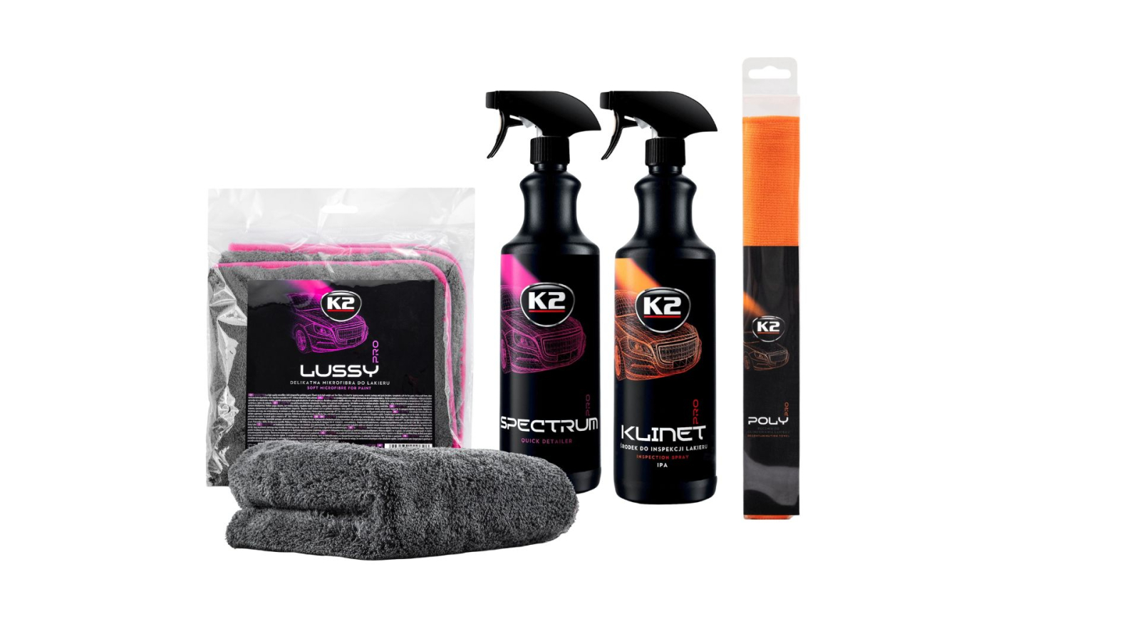 Pachet detailing K2 PRO: degresare si decontaminare rapida