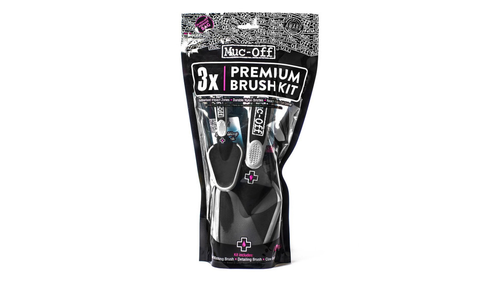 Kit 3 perii premium MUC-OFF 220 pentru curatare moto