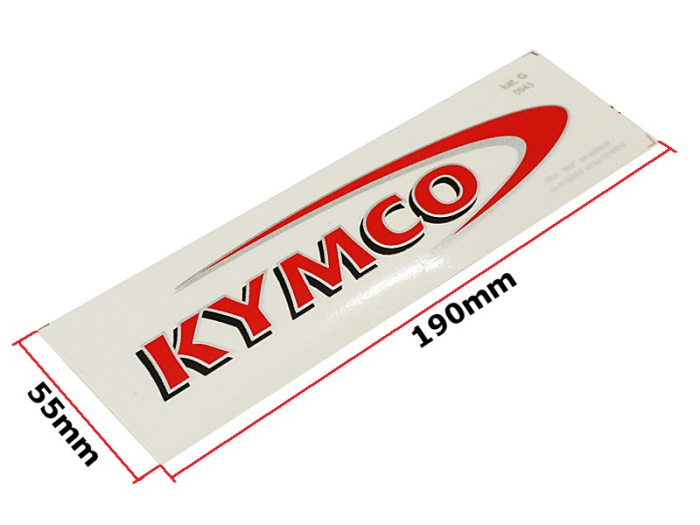 Autocolant Kymco rosu - Roy, accesorii cadru