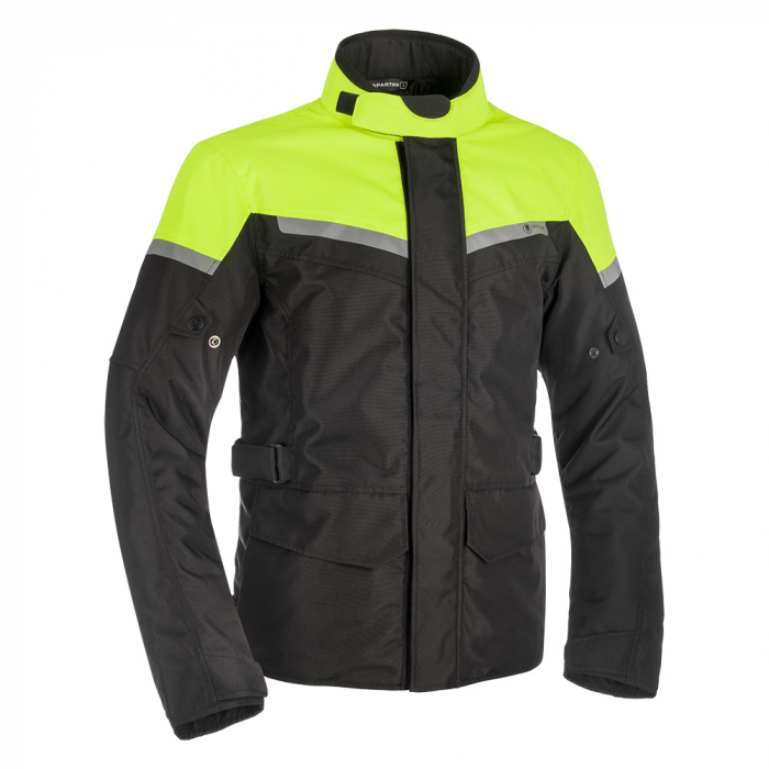 Geaca Oxford Spartan Impermeabila Negru Fluo