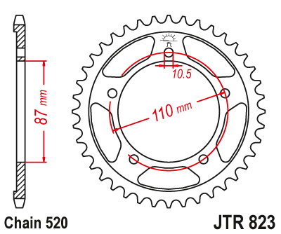 JT Pinion Spate JTR823 39D - Calitate Garantată
