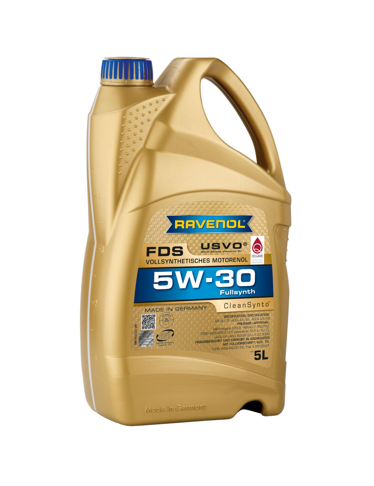 Ulei Motor Ravenol FDS USVO 5W-30 5L, Sintetic PAO