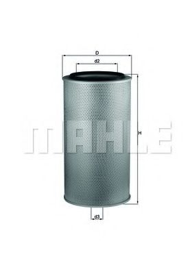 MAHLE LX 1255 Filtru Aer Iveco Original