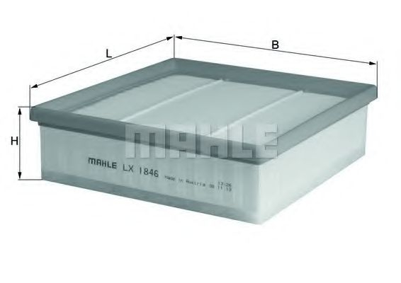 Filtru aer Mahle LX 1846 - Protecție motor