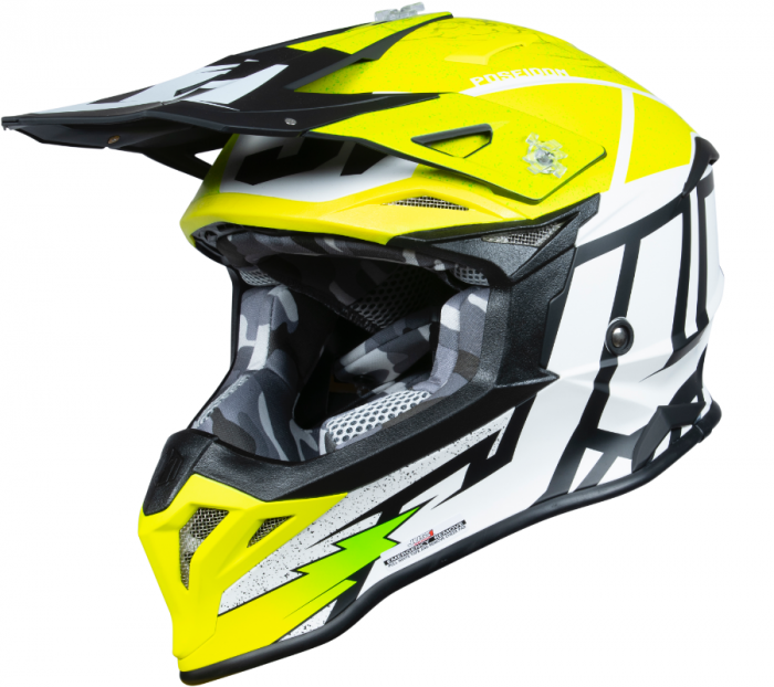 Casca JUST1 J39 Poseidon Galben-Negru XS