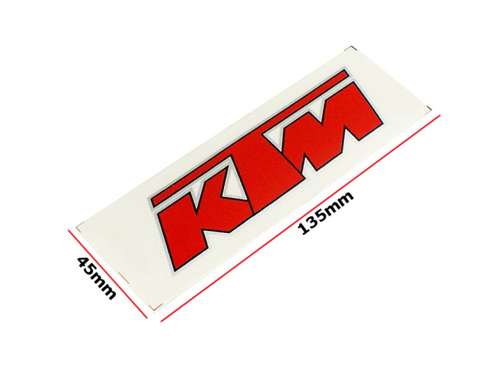 Autocolant KTM roșu - accesoriu decorativ motociclete