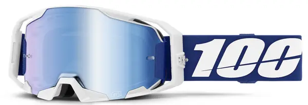 Ochelari ATV Cross 100% Armatic, lentila oglinda albastra
