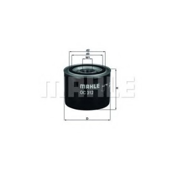 Filtru Ulei Mahle OC 312 Original Protecție Motor
