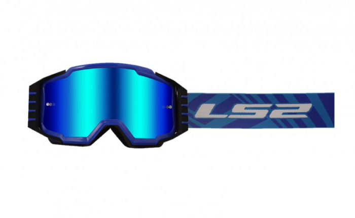 Ochelari LS2 Cross Blue Oglindă - Protecție Superioară - imagine 2