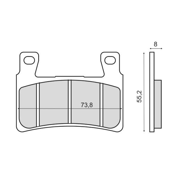 Placute Frana RMS Sinter Honda CBR600 RR