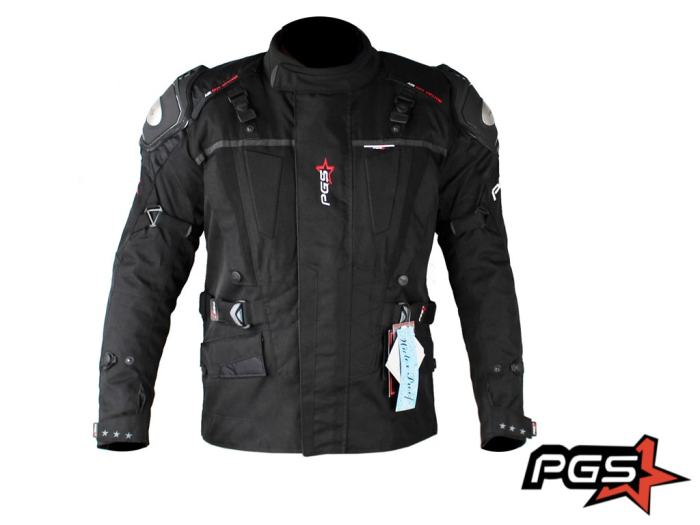 Geaca moto textila Roy PGS neagra, marime M