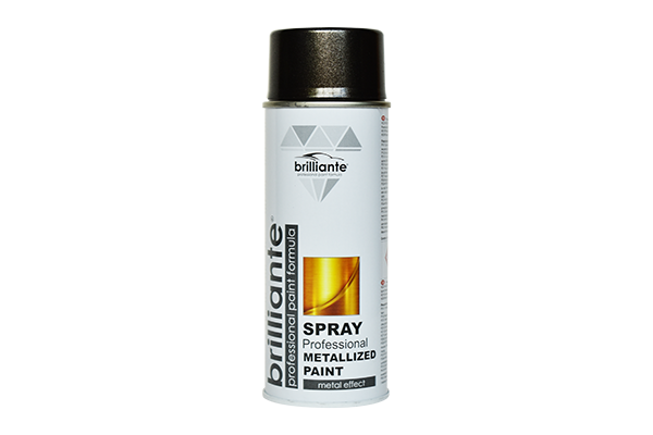 Vopsea Spray Metalizata Negru 400 ml Brilliante