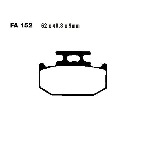Placute Frana EBC FA152R MX Sinter - Performanta