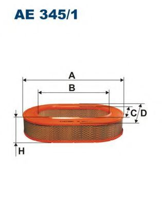 Filt Filtru Aer AE345 - Calitate Premium