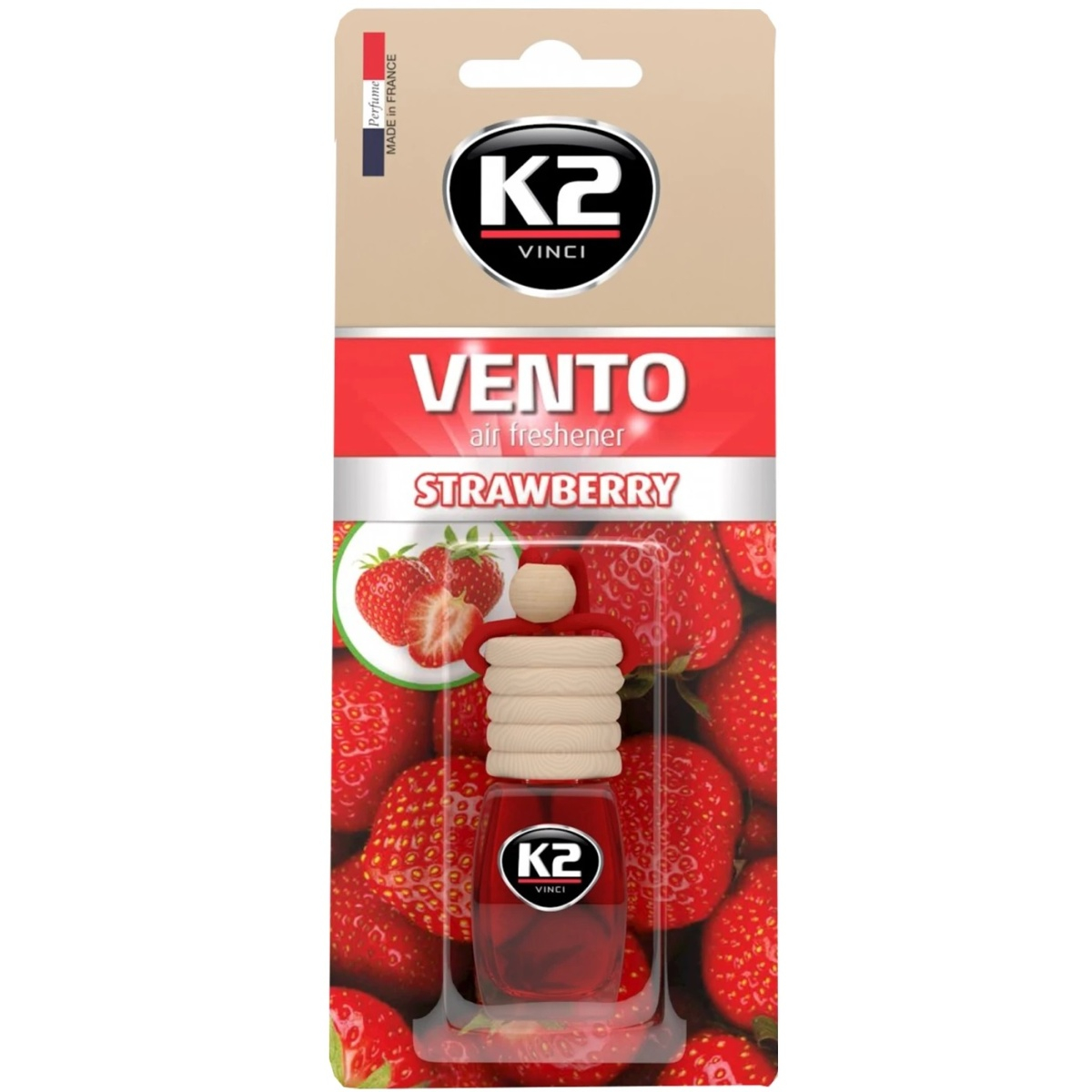 K2 Odorizant Auto Strawberry - Aromă Proaspătă