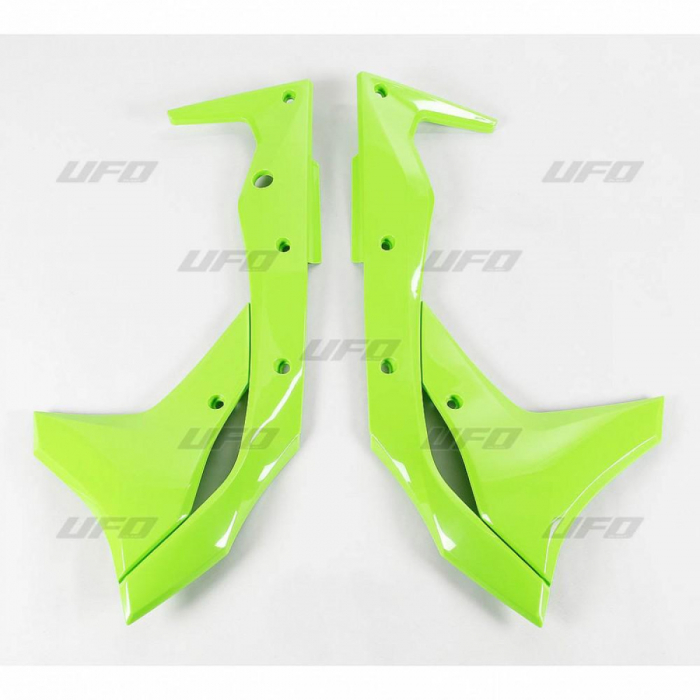 Ufo Laterale Protecție Radiator KXF250 Verde