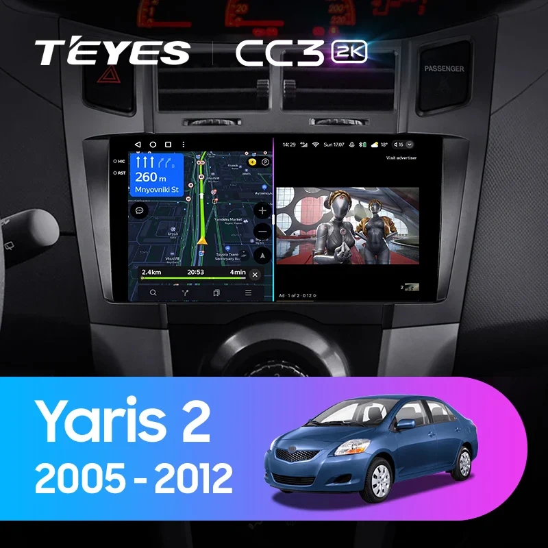 Teyes CC4 PRO Navigatie AI Toyota Yaris - imagine 2