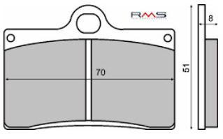 Placute Frana Kevlar RMS Cagiva Mito