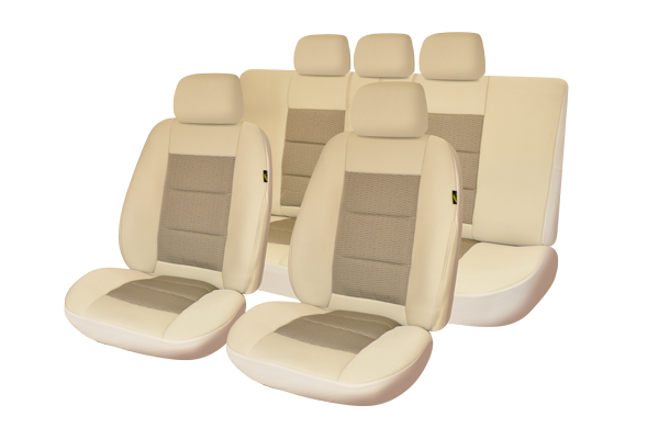 Set huse scaun Premium Lux bej Umbrella, compatibil AIRBAG