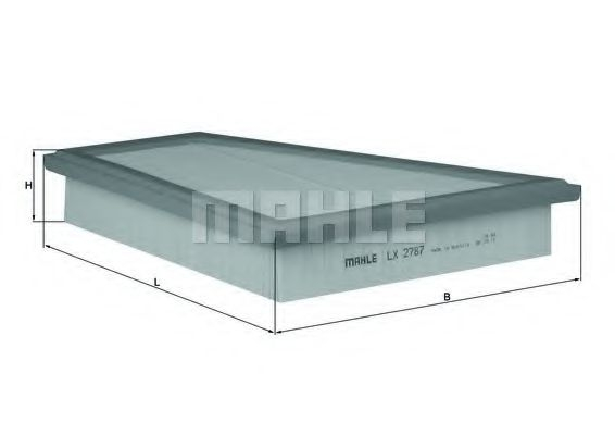 Filtru aer MAHLE LX 2787 - Protecție motor