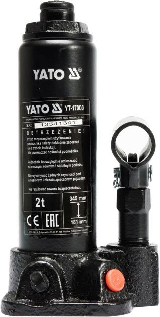 Cric Hidraulic 2T Yato | Ridicare Sigură