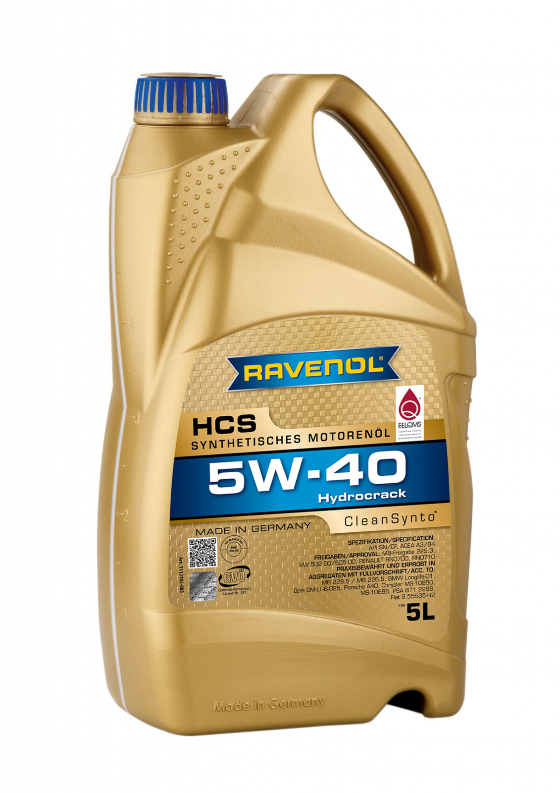 Ulei motor Ravenol HCS SAE 5W-40 5L, sintetic