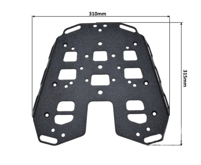 Placa de montaj universală portbagaj Mmx pentru topcase