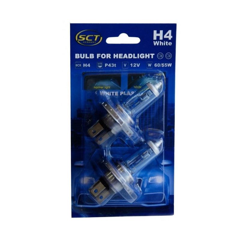 Set Becuri H4 White SCT - Iluminat Premium