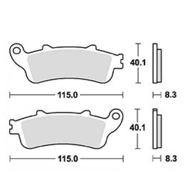 Placute Frana RMS MCB705SH - Frânare Sigură
