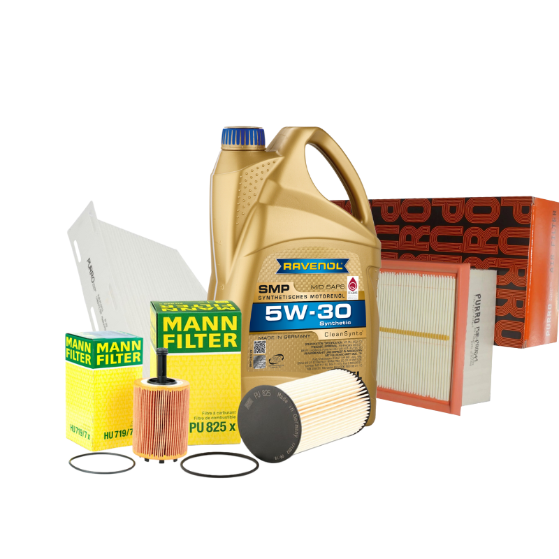 Pachet schimb ulei SILVER Ravenol 5L + filtre VAG 1.9/2.0 TDI