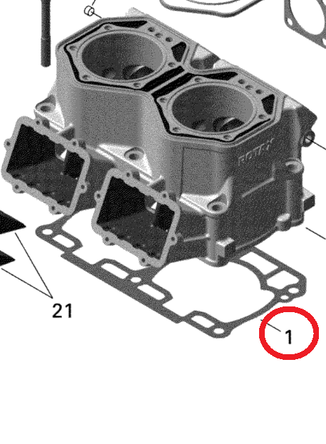 Garnitura Cilindri BRP Ski Doo 800 Originală