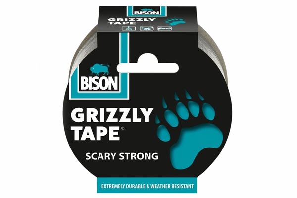 Banda Adeziva Texturata Argintie Bison 48mm x 10m
