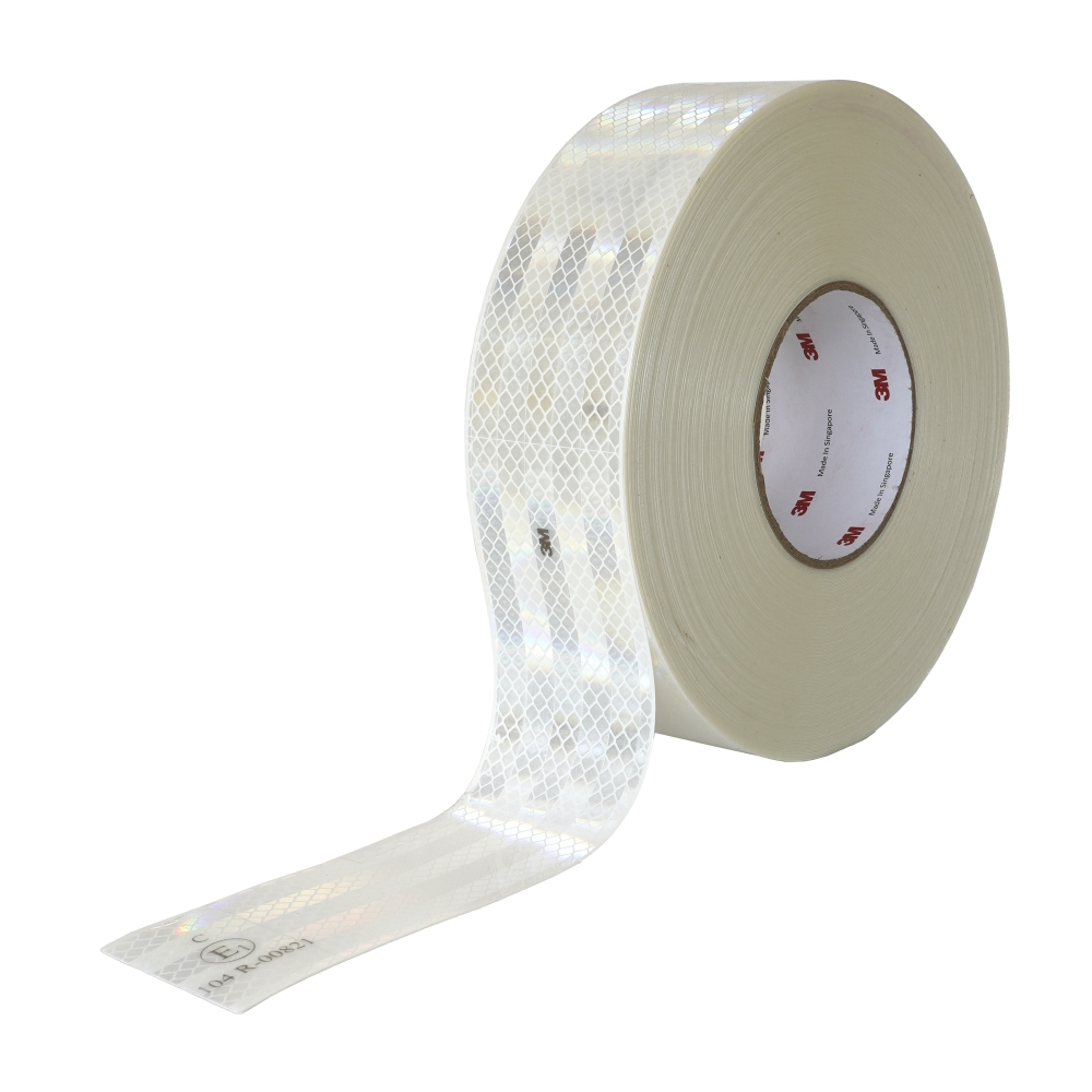 Banda reflectorizanta 3M 983-71 alb 53.5mm x 50m ECE 104
