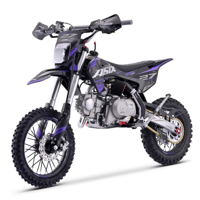 Motocicleta Enduro Cross Asix XB27 A2, 125cc, 4T, negru violet