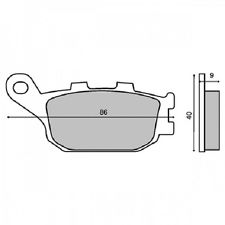 Placute Frana Spate Honda CBR 600 03-05 RMS