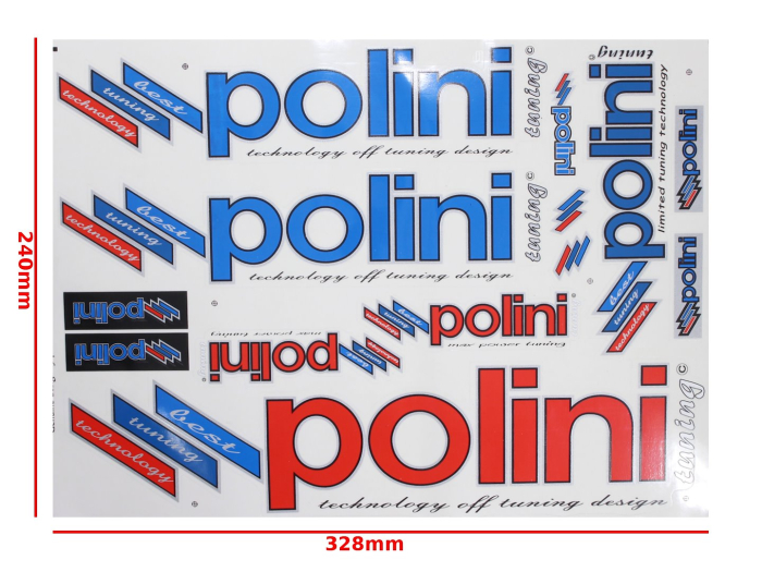 Set autocolante Polini albastru rosu - Roy