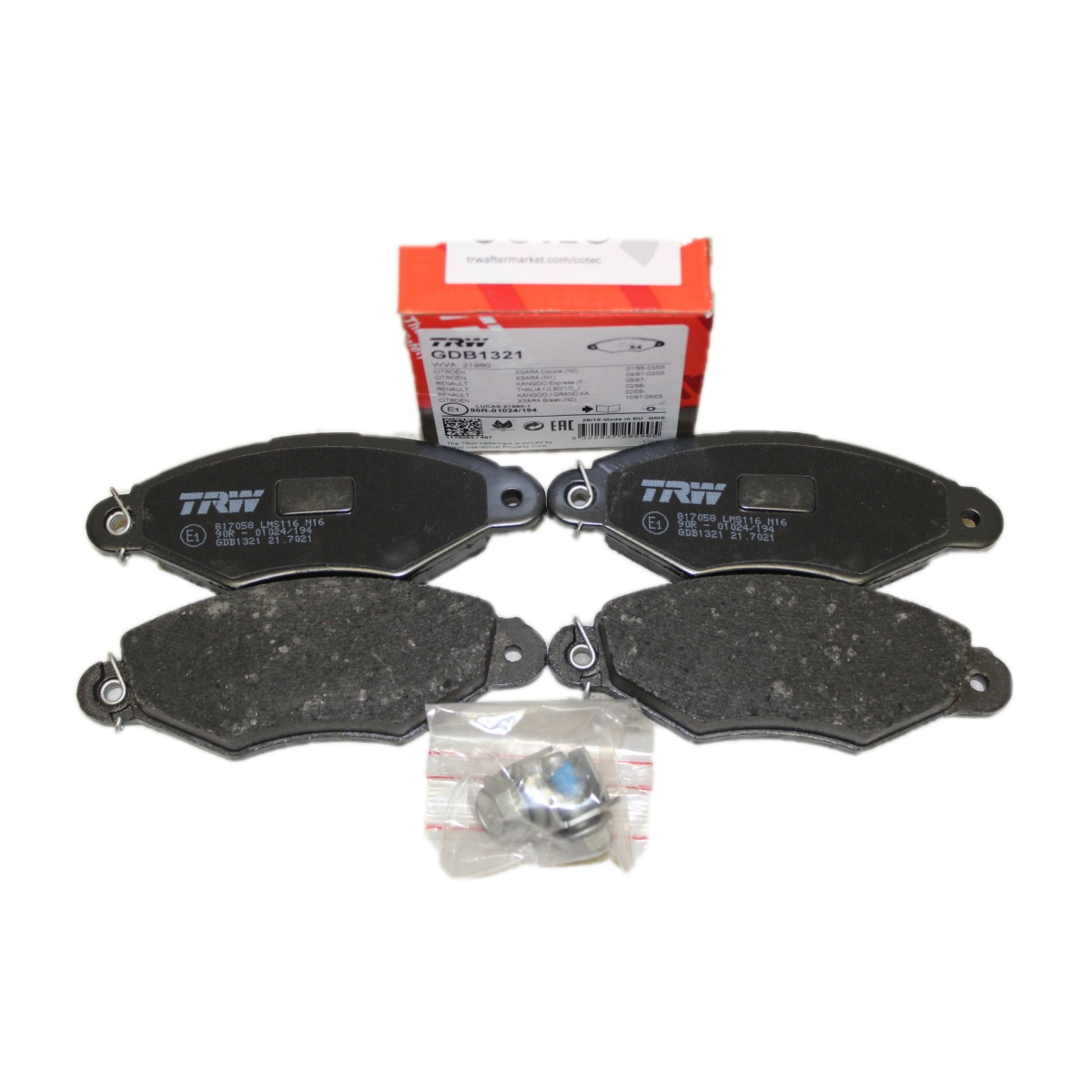 Placute Frana Trw GDB1321 - Oprire Sigura