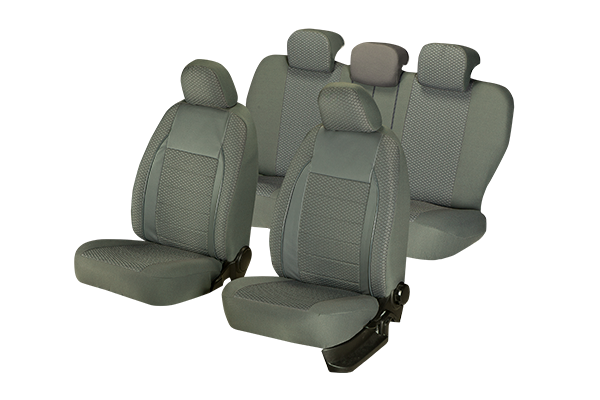 Set Huse Scaun Elegance Gri Umbrella, Compatible AIRBAG