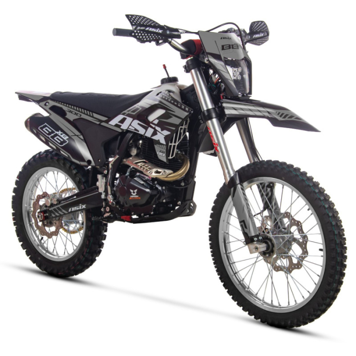 Motocicleta Cross Enduro Asix XB88 A3, 300cc, negru-gri
