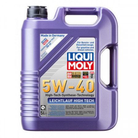 Ulei motor Liqui Moly Leichtlauf HT 5W-40 5L, sinteza