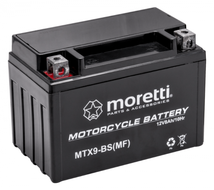 Acumulator Moretti AGM 12V 8Ah - Putere Sigură