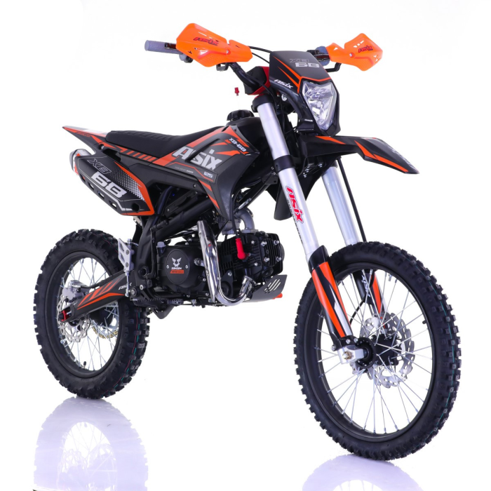 Motocicleta Enduro Asix XB68 125cc 4T, negru-portocaliu